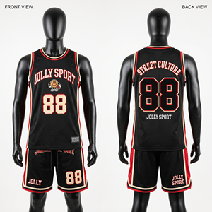 Premium 280 GSM Breathable Mesh Basketball Jersey Shorts Custom Tackle Twill Design jersey short <b>set</b> for men's - Product Image 2