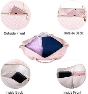 Bolsa de lona de cuero de vaca plegable de diseño compacto con múltiples compartimentos de construcción duradera para bolsas de lona de embalaje eficiente - Product Image 3