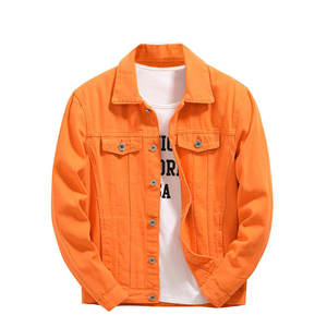 แจ็กเก็ตผ้ายีนส์ของเด็กผู้ชายแจ็กเก็ตผ้าเดนิมสีดำสำหรับผู้ชายปรับแต่งโลโก้ได้ตามต้องการ - Product Image 1