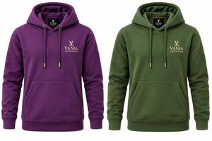 Sudadera con Capucha Azul Camuflaje para Hombre VANIA ENTERPRISES, Corte Regular, Diseño con Bolsillos, Estilo Casual - Product Image 2