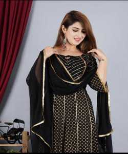 Nueva llegada último diseñador bordado trabajo hermoso color amarillo rayón Kurti con Pent desgaste tradicional exclusivo alfanumero - Product Image 3