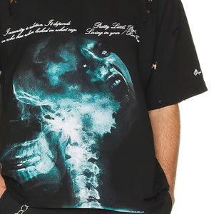 เสื้อยืดถักแขนสั้นสำหรับผู้ชายเสื้อยืดโอเวอร์ไซส์สไตล์วินเทจผ้าฟอกกรดซีดจางใส่สบาย2025 - Product Image 5