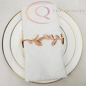 Anillos de Servilleta de Metal de Lujo Modernos para Mesas de Comedor de Boda, Accesorios de Estilo de Mesa Ecológicos - Product Image 5