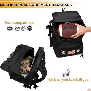 Extra Large Softball Baseball <b>Bag</b> with Shoes Compartment Batting <b>Mitt</b> Helmet-Men's Equipment Baseball <b>Bag</b> - Product Image 3