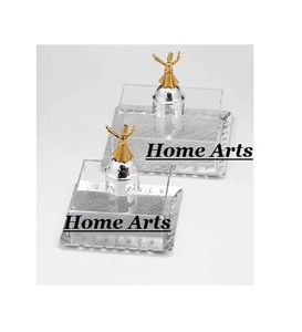 Bandeja para servir de dos tamaños diferentes en bandeja de postre de color plateado de acero inoxidable con cubierta acrílica para uso en hoteles - Product Image 6