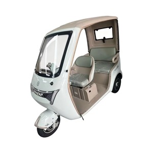 รถสามล้อไฟฟ้าแบบเอนนอน 1000 วัตต์ พร้อมมอเตอร์ดุมล้อหลัง แบตเตอรี่ 60 โวลต์ ตัวถังเปิด รับผู้โดยสารได้ 3 คน พร้อมตะแกรงท้าย - Product Image 1