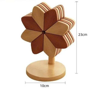 Sous-verre en bois naturel, support pour pot chaud, utilisation sur table, Vietnam par 99 Gold Data - Mme Violet - Product Image 3