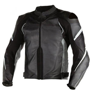 Chaqueta de carreras de alta calidad para hombre, chaqueta protectora de cuero para motocicleta con bajo MOQ, talla XL, logotipo personalizado, patrón liso, novedad - Product Image 5