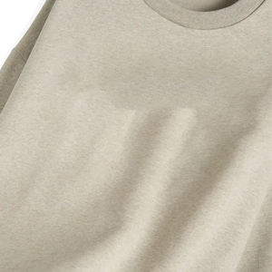 <b>Men's</b> Casual Long Sleeve Pullover Light Gray <b>Crewneck</b> <b>Sweatshirt</b> Elastic Waist Relaxed Fit Comfortable Winter Outerwear - Product Image 2