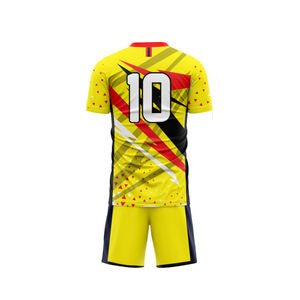 Uniforme de football OEM personnalisé imprimé par sublimation 100% polyester tissu respirant comprend un sac et des chaussettes - Product Image 4