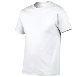 Haute qualité hommes col rond Gym T-Shirt décontracté respirant été 100% coton conception unie à manches courtes - Product Image 6