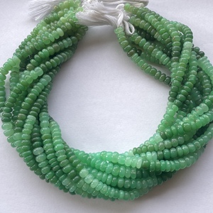 4 มม.6 มม.8 มม.10 มม.สีเขียวธรรมชาติChrysoprase OmbreเรียบRondelleอัญมณีลูกปัดStrandราคาผู้ผลิตขายส่งShop - Product Image 1