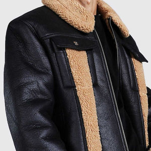 Fast Delivery Customized Packing Good Quality <b>Men's</b> Leather Bomber <b>Jackets</b> Street Style Winter Collection Leather Bomber <b>Jackets</b> - Product Image 5