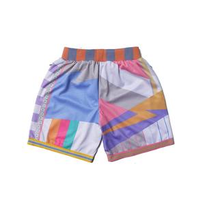 2025แฟชั่นฤดูร้อนย้อนยุคขายดีโพลีเอสเตอร์สีสดใสตาข่ายพิมพ์ซับลิเมชันชายหาด shortsddp จัดส่ง - Product Image 2