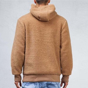 New Arrival Men And Women's Sherpa Fleece <b>Thermal</b> <b>Hoodies</b> For Casual Wear And Outdoor Solid Pattern Custom Color Men's <b>Hoodies</b> - Product Image 3