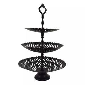 Soporte de pastel de metal tallado floral tradicional para funciones religiosas celebraciones culturales de cumpleaños o presentación de postres - Product Image 5