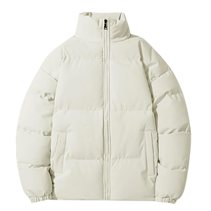 Haute qualité unisexe Slim Fit matelassé bouffant bulle manteau col montant rembourré manteau d'hiver polyvalent sport divertissement caractéristiques - Product Image 1