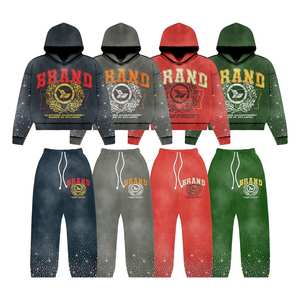 ชุดวอร์มแขนยาวสำหรับผู้ชายชุดวอร์มพิมพ์ลายแขนยาวสีแดงออกแบบได้ตามต้องการ - Product Image 1