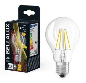 Lampada LED standard in cristallo trasparente 4W 2700K 470Lm (Bellalux 4058075115194) - Product Image 1