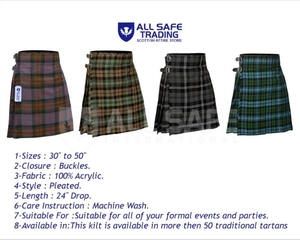 ชุดยูนิฟอร์มเดินขบวนแบบดั้งเดิมสำหรับผู้ชายสำหรับกิจกรรมกลางแจ้ง สไตล์ยุโรป พร้อมเข็มขัดปรับได้ กิลท์ เหมาะสำหรับการเดินป่าและการขบวนขบวนพาเหรด สไตล์สก็อต - Product Image 4