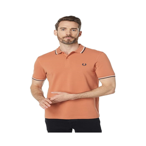 Camicia Fred Perry Twin Tipped in Seta, Taglia XL, Traspirante, Antipiega, a Righe, Ricamata, Lavorata a Maglia, Oxford, Taglie Forti - Product Image 1