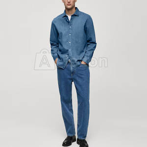<b>Men</b> <b>Jeans</b> <b>Shirts</b> <b>for</b> Casual Wear Best Quality <b>Men</b> <b>Jeans</b> <b>Shirts</b> <b>for</b> Daily Comfortable Style - Product Image 2