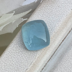 Cabujones con forma de cojín de Aguamarina natural Color superior Piedra preciosa suelta de 4,61 quilates con buen brillo para la fabricación de joyas - Product Image 1