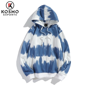 Sudadera con capucha de gran tamaño Unisex, diseño personalizado Tie Dye con hombros caídos y estampado de ropa de calle, 100% algodón para primavera - Product Image 6