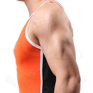 Traje de camiseta juvenil de levantamiento de pesas con logotipo personalizado de alta calidad hecho en fábrica directo con tela de poliéster/algodón - Product Image 5