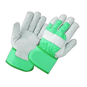 Gants de travail en cuir robustes Anti Impact Rigger Industry Construction Safety Work Gants en cuir de trempage tricotés antidérapants - Product Image 3