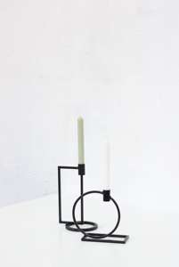 Porte-bougie de Noël élégant en aluminium décoratif fait à la main, élégant, résistant à la chaleur, écologique, centre de table pour la maison - Product Image 4