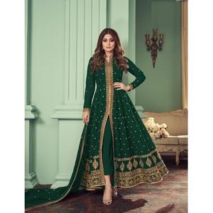 Grossiste indien Offre Premium Coton Georgette Brodé Anarkali Salwar Kameez Ensemble Dernières Occasions Fête Mariage Meilleur - Product Image 1
