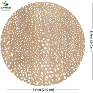 Tapis durable et facile à nettoyer en laine, rembourré et fait à la main, pour la chambre à coucher et le salon - Product Image 4