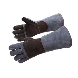 Los mejores guantes de protección contra mordeduras de animales/patas Guantes de animales de cuero genuino Guantes de control de animales de cuero personalizados - Product Image 1