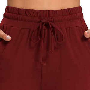 Los mejores pantalones de chándal de invierno, pantalones de chándal acampanados con logotipo personalizado, pantalones de chándal acampanados de Color sólido con cordón de alta calidad para mujer - Product Image 5