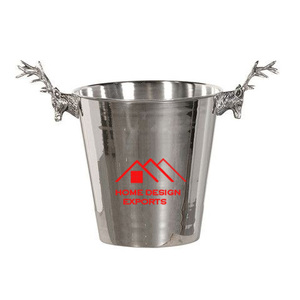 Refroidisseur à vin de style piédestal plaqué or avec supports pour la décoration de fête en boîte de nuit - Product Image 5