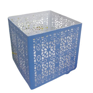 Pot de bougie de couleur rose de support votif rond en métal décoratif de fête pour la décoration intérieure et extérieure faite à la main en vrac - Product Image 4