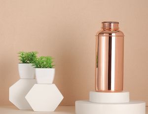 Handmade High Quality Copper Bottle with Matte <b>Glass</b> for Home Kitchen Hotel Bar Travel Gym Office Use - Product Image 1