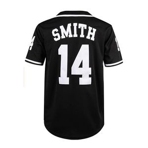 Camisetas de béisbol de poliéster 100% para hombres, camisetas de manga corta, camisetas de béisbol informales deportivas personalizadas con botones - Product Image 6