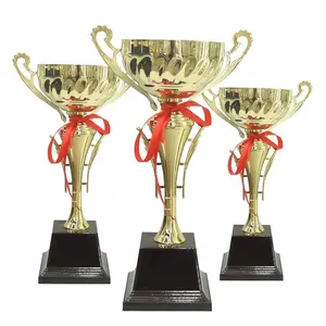 Sang Trọng Thiết Kế Hiện Đại Giải Thưởng Và Với Red Ribbon Kim Loại Thể Thao Cup Trophy Huy Chương Giải Thưởng Từ Ấn Độ Nhà Cung Cấp - Product Image 1