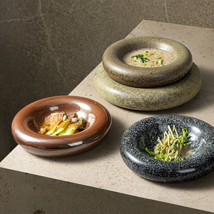 Rétro Thème <span class=keywords><strong>Restaurant</strong></span> Fine Dining Bowl Cafe Matte Glaze Assiettes <span class=keywords><strong>Pour</strong></span> <span class=keywords><strong>Restaurant</strong></span> Plats Froids Sashimi Servant Des Assiettes En Céramique - Product Image 6