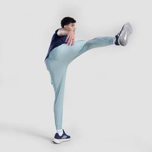 <b>Men's</b> Inertia <b>Trousers</b> in Mint XL Size Woven Spandex Hiking Pants with <b>Thermal</b> Features Zipper and Plaid Decoration - Product Image 4