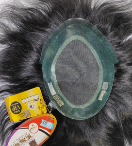 026 Golden Hair AR-RAFI IMPEX Australia Border Premium, Tupé de Cabello Remy Indio Liso para Hombre, Técnica de PU, Alta Calidad, 6 Pulgadas - Product Image 1