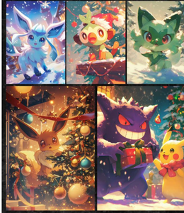 Venta Directa de Fábrica YZ, Cuentas Focalizadas de Cristal, Pokémoned, Tamaño <span class=keywords><strong>Grande</strong></span>, Pokémoned, Papel Shikishi Navideño, Artículos Pokémoned - Product Image 6