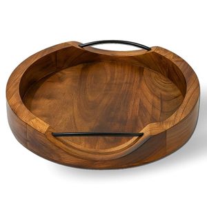 Plateau en bois durable pour servir, organiser et décorer, plateau léger et robuste multi-usages pour la maison et le bureau - Product Image 2