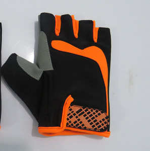 Unisex Custom Half-Finger Leather Fitness Gloves Home Use Sports Cycle Gloves - Product Image 1
