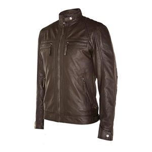 Streetwear chaud d'hiver Vestes pour hommes confortables et personnalisées Veste en cuir de vachette de haute qualité - Product Image 2