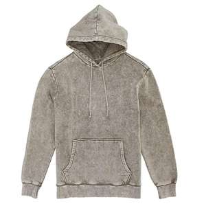 Acid Wash 450 GSM Puff Printing 100% Coton Polaire Meilleure Qualité Acid Wash Sweat À Capuche Conception Personnalisée Heavyweight 450 GSM Pour Hommes - Product Image 5