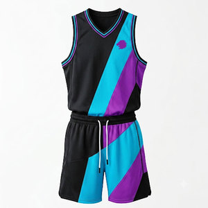 Vêtements de sport d'extérieur, uniforme de basket-ball en polyester 100%, haute qualité, léger, meilleur design, uniforme de basket-ball - Product Image 1