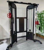 Machine de musculation commerciale BN - Appareil multifonctionnel à câbles en acier avec pile de poids de 160 kg pour les bras, la poitrine, les jambes, les épaules et le tronc